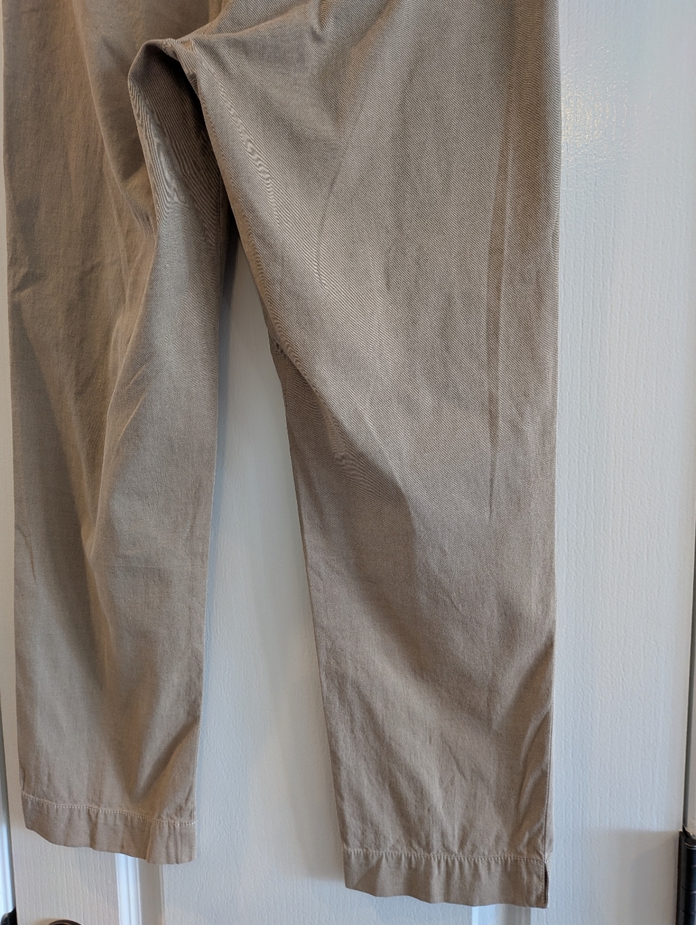 Brunello Cucenilli Gunex Straight Leg Cropped Tan Trousers Pants Women's Size 8 - Picture 10 of 15